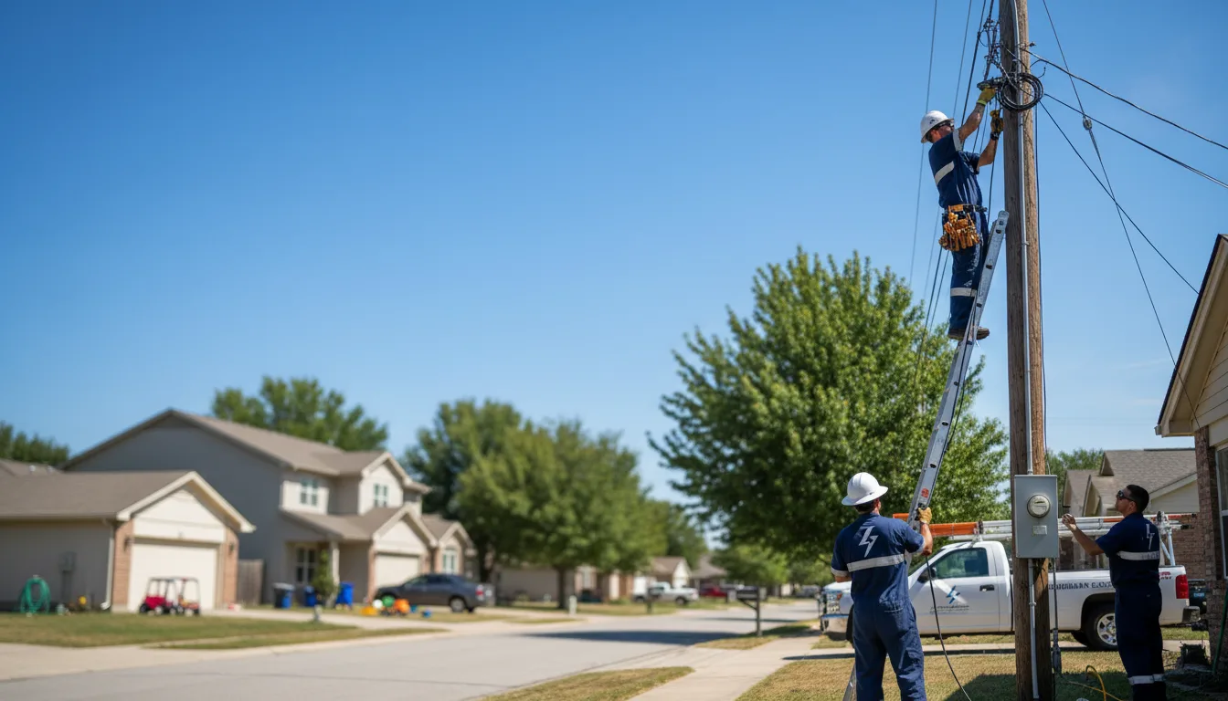 Residential electrician providing installation services in Lemont, IL